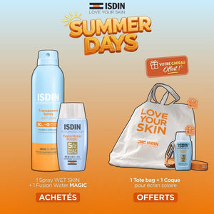 ISDIN Spray Wet Skin + Fusion Water Magic = Totebag + Coque