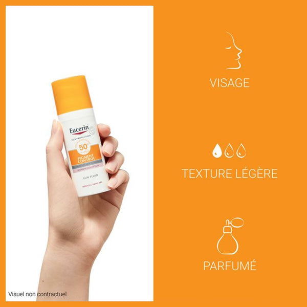 EUCERIN ECRAN ANTI-PIGMENT SPF 50 + 50 ML = 2 Serum Duo Format de Voyage Offerts