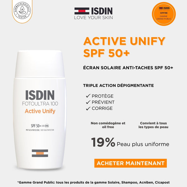 ISDIN Foto ultra active unify Transparent spf50+ 50ml