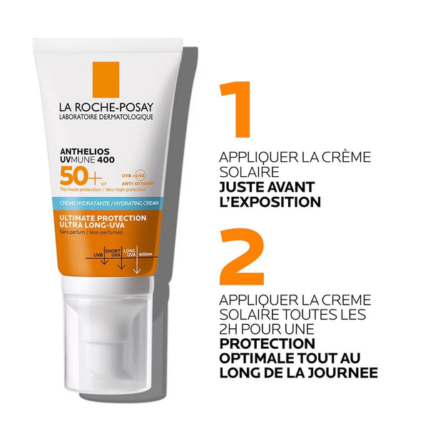 La Roche Posay ANTHELIOS UVMUNE 400 CRÈME FONDANTE SOLAIRE SPF50+ | Peau sensible normales à sèches |50ml