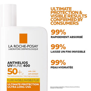 La Roche-Posay ANTHELIOS UVMUNE 400 crème solaire fluide invisible | peaux sensibles | 50ml = Eau Thermal Offerte