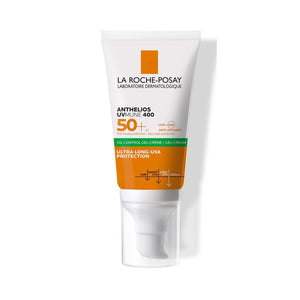 La Roche-Posay Anthelios UVMUNE400 Oil Control Invisible SPF50+ Peau Mixte à Grasse Acnéique | 50ml = Effaclar Gel Miniture Offert