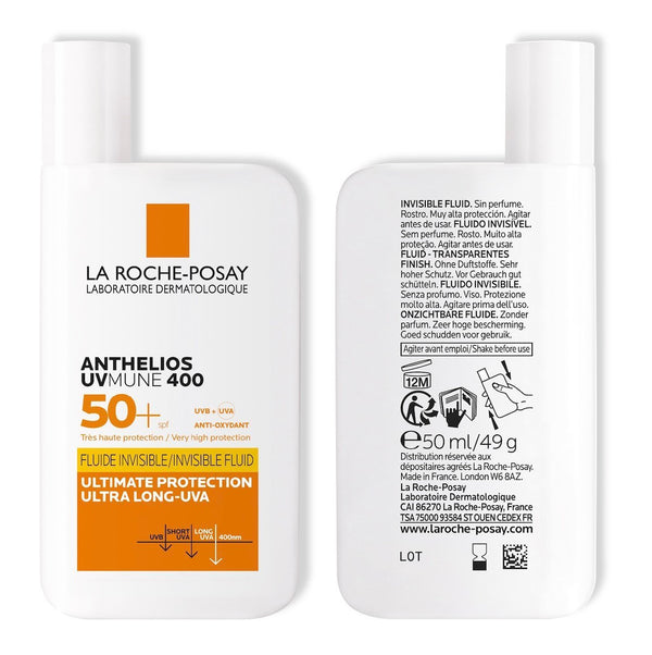 La Roche-Posay ANTHELIOS UVMUNE 400 crème solaire fluide invisible | peaux sensibles | 50ml = Eau Thermal Offerte