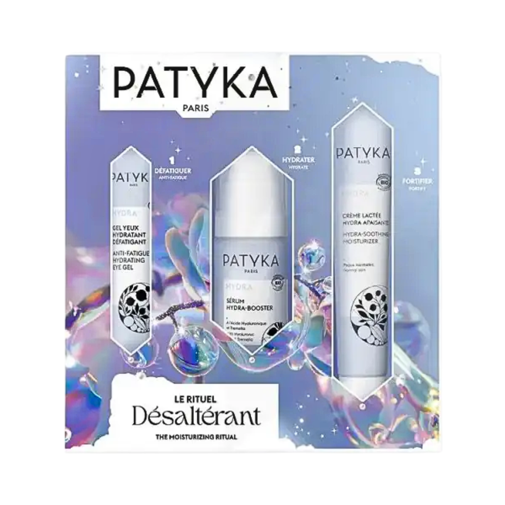 Patyka Le Rituel Desalterant Gel Yeux+Serum Hydra Booster+Creme Lactee Coffret