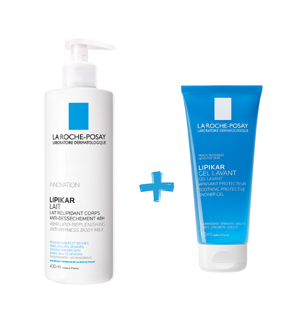 La Roche Posay Lipikar Lait 400ml+ Lipikar Gel Lavant 100ml Pack