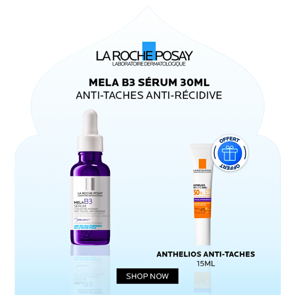 La Roche Posay Mela B3 Serum 30ml+Anthelios Fluide Anti-Taches Format Voage Pack