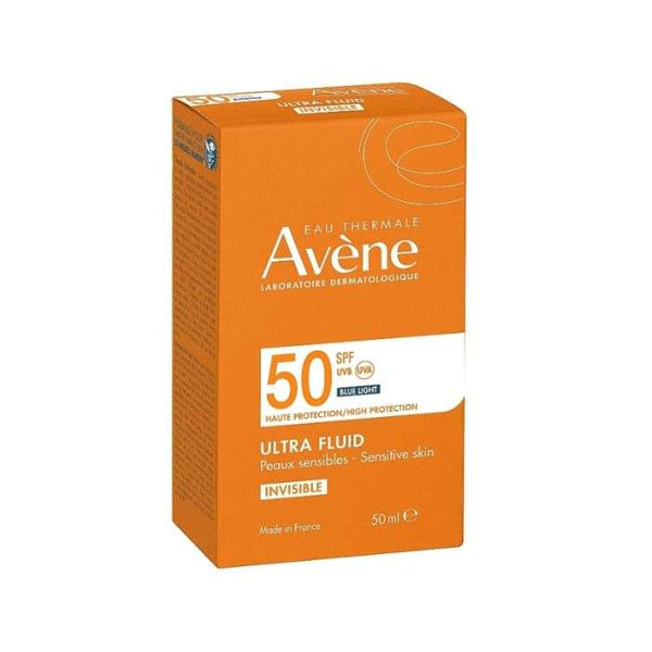AVENE ULTRA FLUID INVISIBLE SPF 50 BLUE LIGHT 50 ML PEAU SENSIBLE