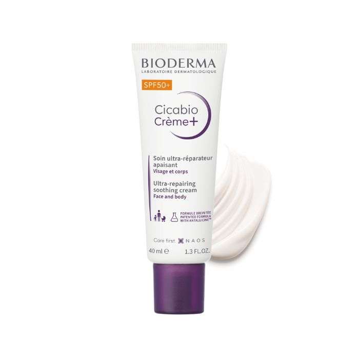 BIODERMA CICABIO CREME + SOIN ULTRA REPARATEUR APAISANT SPF50+ 40 ML