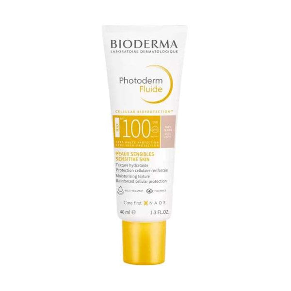 BIODERMA PHOTODERM FLUIDE MAX SPF100 FLUIDE LEGERE PROTECTEUR TEINTE TRES CLAIRE 40 ML