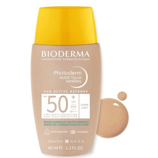 BIODERMA PHOTODERM NUDE TOUCH SPF 50+ TEINTE CLAIRE