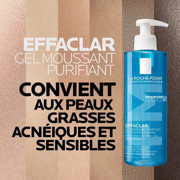 La Roche-Posay Effaclar Gel Moussant Peau Grasse Acnéique | 400ml