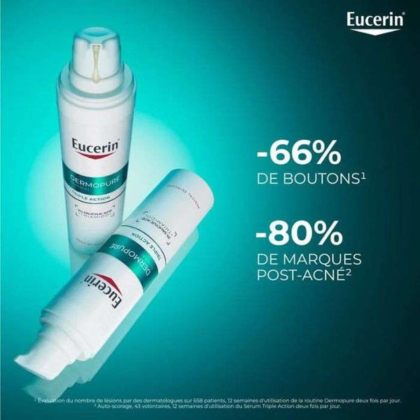 EUCERIN OFFRE DERMOPURE SERUM TRIPLE ACTION 40 ML + EUCERIN OIL CONTROL SPF 50+ 50 ML OFFERT