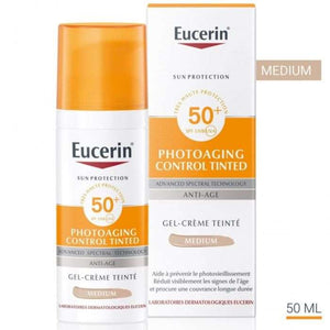 EUCERIN PHOTOAGING CONTROL TINTED SUN GEL CREME SPF 50+ MEDIUM