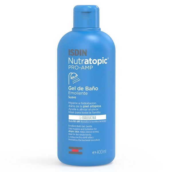 ISDIN NUTRATOPIC PRO AMP GEL DE BAIN EMOLLIENT PEAUX 400 ML