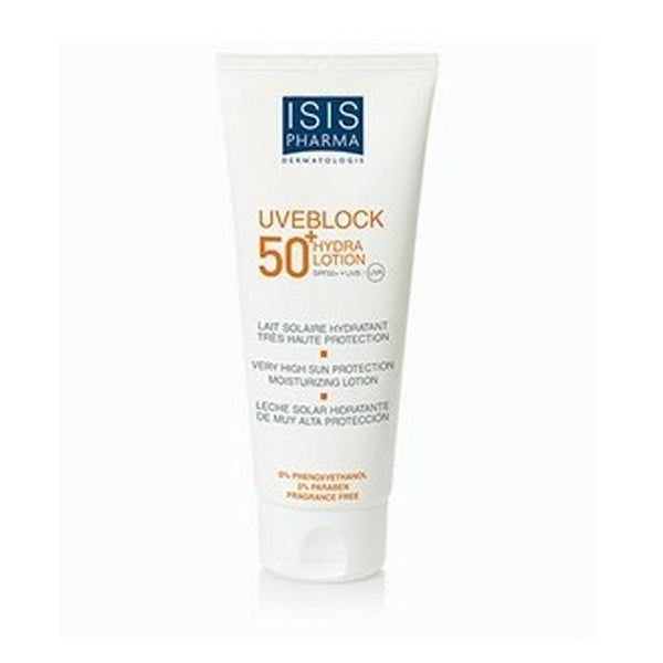 ISISPHARMA UVEBLOCK 50+HYDRA LOTION TRES HAUTE PROTECTION SOLAIRE LOTION HYDRATANTE SPF 50+