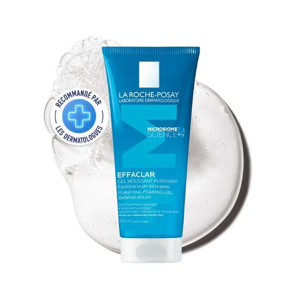 LA ROCHE POSAY EFFACLAR GEL MOUSSANT PURIFIANT EQUILIBRE LE PH DE LA PEAU 200 ML + 50%OFFERT