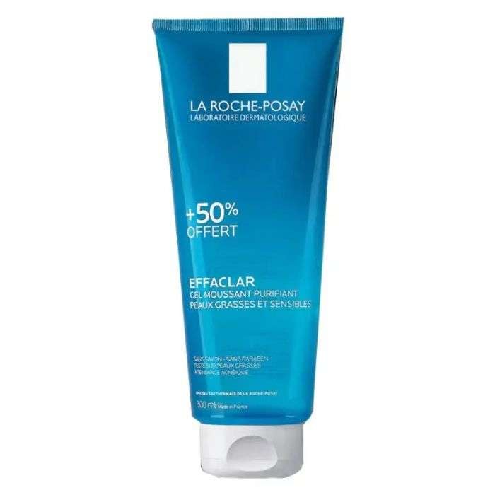 LA ROCHE POSAY EFFACLAR GEL MOUSSANT PURIFIANT EQUILIBRE LE PH DE LA PEAU 200 ML + 50%OFFERT