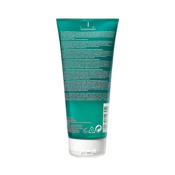 La Roche-Posay Effaclar Gel Purifiant Micro-Peeling Peau Grasse Acnéique | 200ml