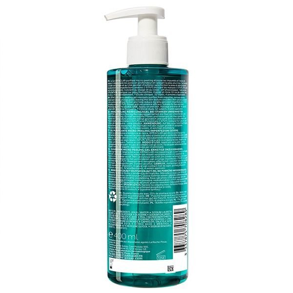La Roche-Posay Effaclar Gel Purifiant Micro-Peeling Peau Grasse Acnéique | 400ml