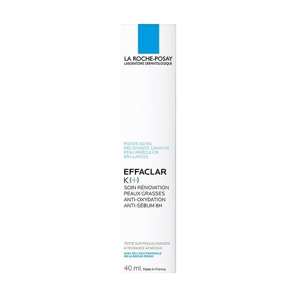 La Roche-Posay Effaclar K+ Soin Anti-Oxydant et Anti-Sébum Peau Grasse | 40ml