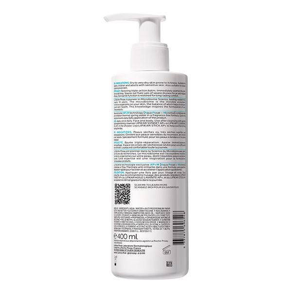 La Roche-Posay Lipikar Baume AP+M Peau Sèche et Eczéma Atopique | 400ml