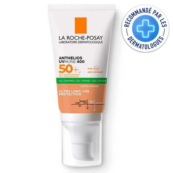 LA ROCHE POSAY OFFRE ANTHELIOS UVMUNE 400 GEL CREME OIL CONTROL TEINTE SPF 50 + GEL MOUSSANT 50ML OFFERT