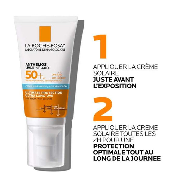 LA ROCHE POSAY OFFRE WEB ANTHELIOS UVMUNE 400 CREME HYDRATANTE SPF 50+ INVISIBLE 50 ML + HYALU SERUM 10ML OFFERT