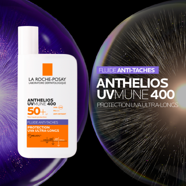 LA ROCHE POSAY OFFRE WEB ANTHELIOS UVMUNE 400 FLUIDE ANTI TACHES SPF50+ 50 ML + MELA B3 SERUM 10ML OFFERT
