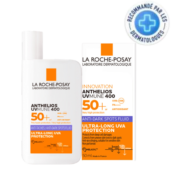LA ROCHE POSAY OFFRE WEB ANTHELIOS UVMUNE 400 FLUIDE ANTI TACHES SPF50+ 50 ML + MELA B3 SERUM 10ML OFFERT