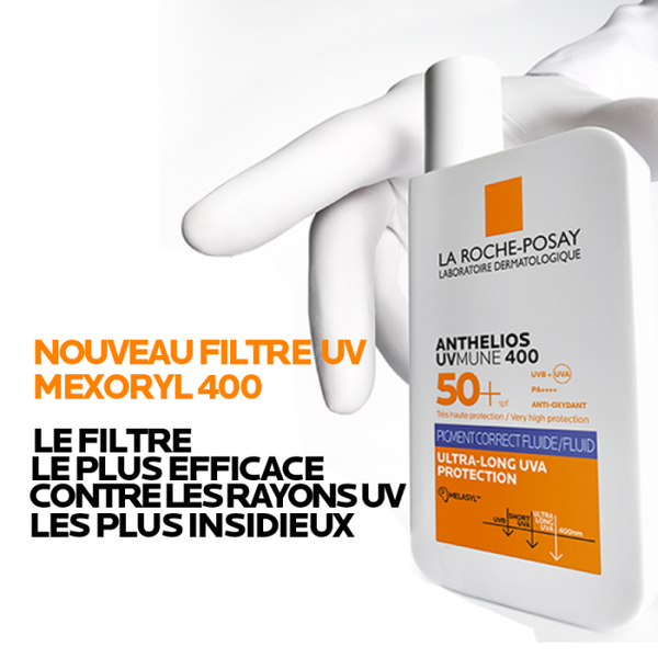 LA ROCHE POSAY OFFRE WEB ANTHELIOS UVMUNE 400 FLUIDE ANTI TACHES SPF50+ 50 ML + MELA B3 SERUM 10ML OFFERT