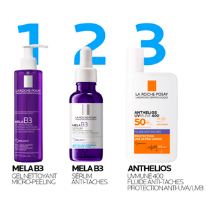 LA ROCHE POSAY OFFRE WEB ANTHELIOS UVMUNE 400 FLUIDE ANTI TACHES SPF50+ 50 ML + MELA B3 SERUM 10ML OFFERT