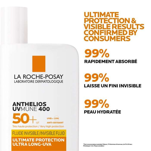 LA ROCHE POSAY OFFRE WEB ANTHELIOS UVMUNE 400 FLUIDE SOLAIRE INVISIBLE SPF 50+ 50 ML + SERUM VITC 10ML OFFERT