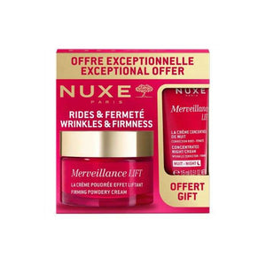 NUXE OFFRE EXCEPTIONNELLE MERVEILLANCE LIFT LA CREME POUDREE EFFET LIFTANT 50 ML + CREME CONCENTREE DE NUIT 15 ML OFFERT