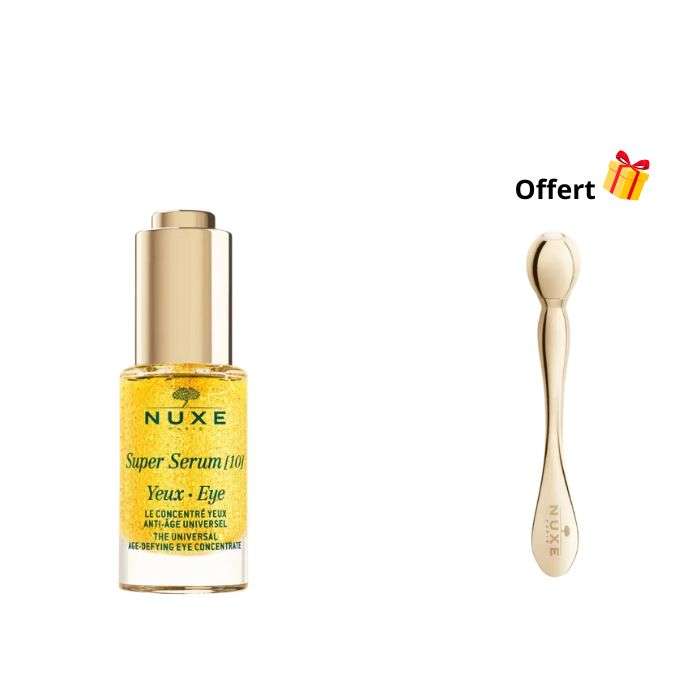 NUXE OFFRE SUPER SERUM 10 YEUX 15 ML + ROLLER CONTOUR YEUX OFFERT