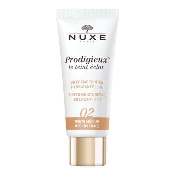 NUXE PRODIGIEUX LE TEINT ECLAT 02 BB CREME HYDRATANTE MEDIUM 30 ML