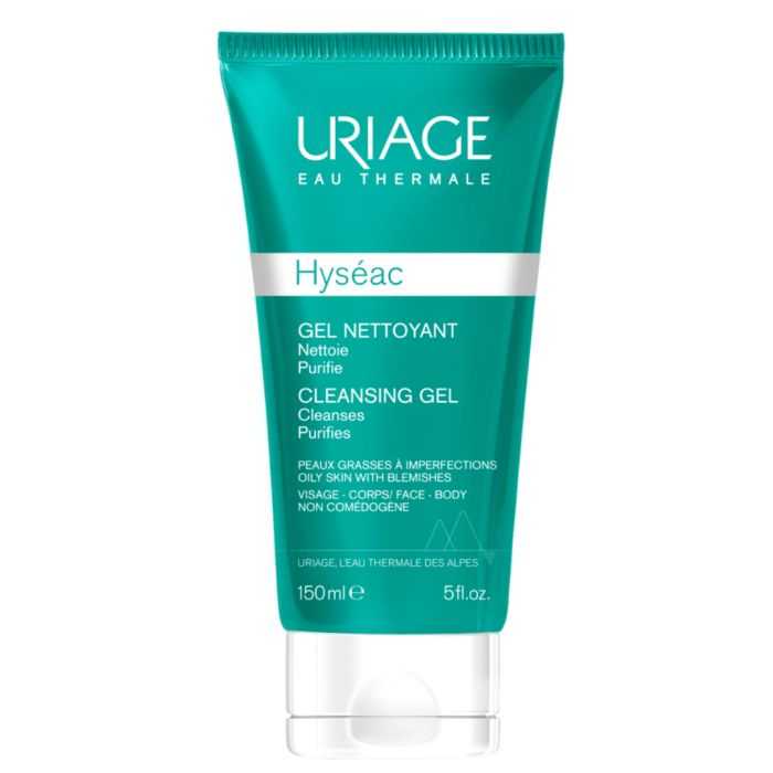 URIAGE HYSEAC GEL NETTOYANT 150ML NETTOIE PURIFIE ASSAINIT