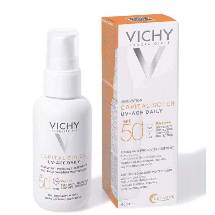 VICHY CAPITAL SOLEIL UV AGE DAILY SPF 50 FLUIDE ANTI PHOTOVIEILLISSEMENT 40 ML