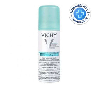 VICHY DEODORANT ANTI TRANSPIRANT 48 H ANTI TRACES BLANCHES ET JAUNES SPRAY 125 ML